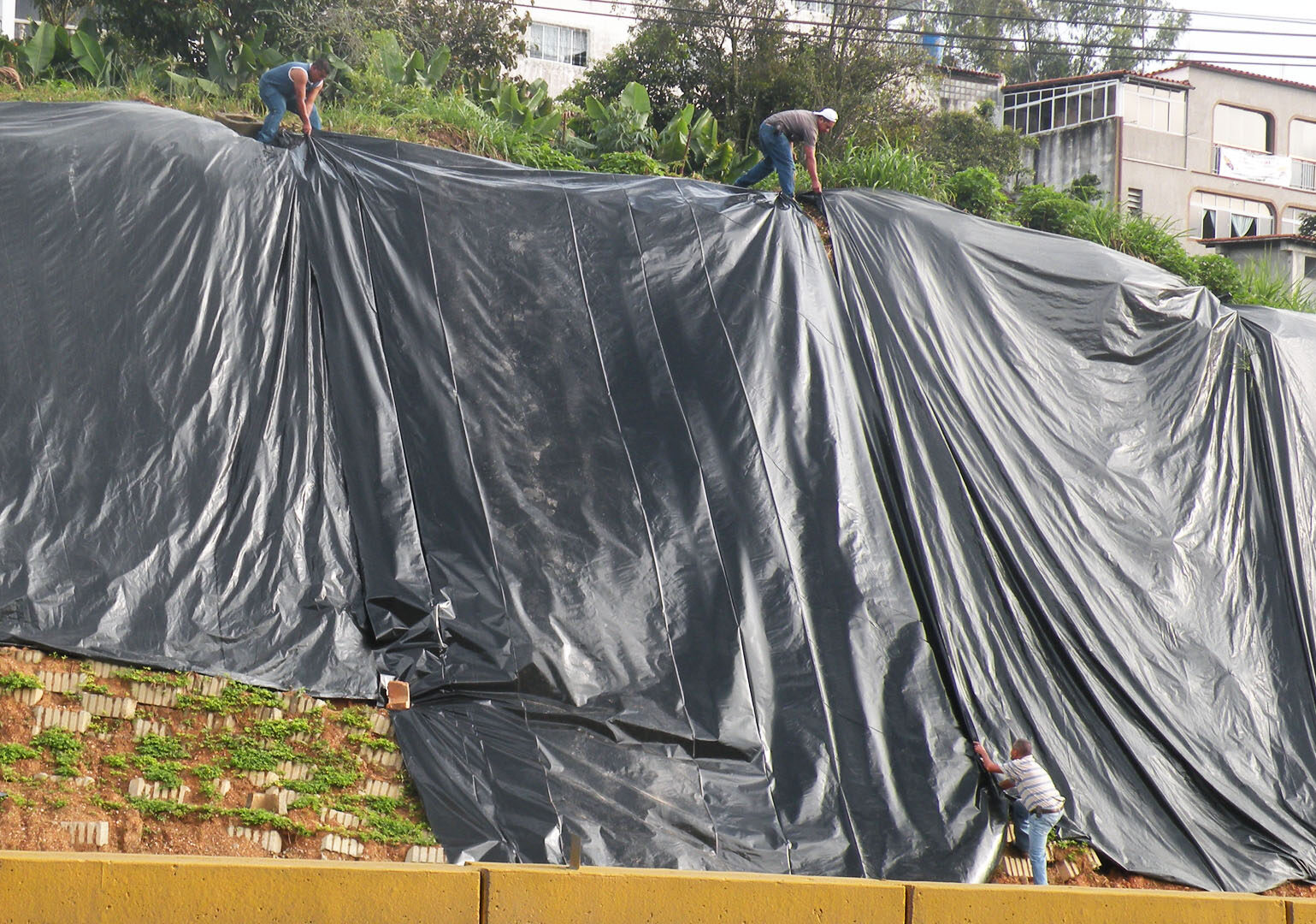 Geomembrane installation